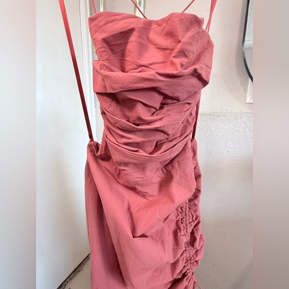NWT - Strappy Midi Dress in Rust - Size Medium - Picture 6 of 11